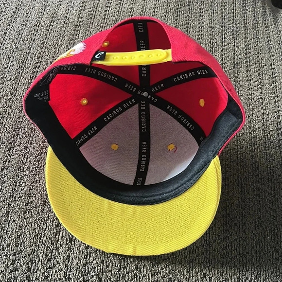 Cariboo Beer Red and Yellow Snapback Cap - Picture 4 of 4